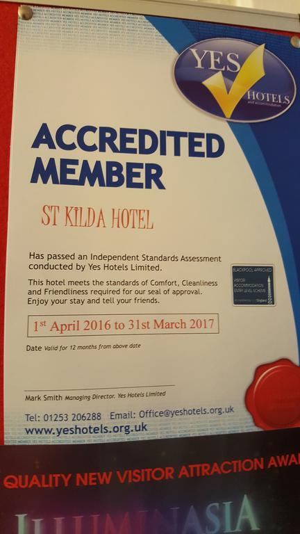 St Kildas, Blackpool Central Ngoại thất bức ảnh